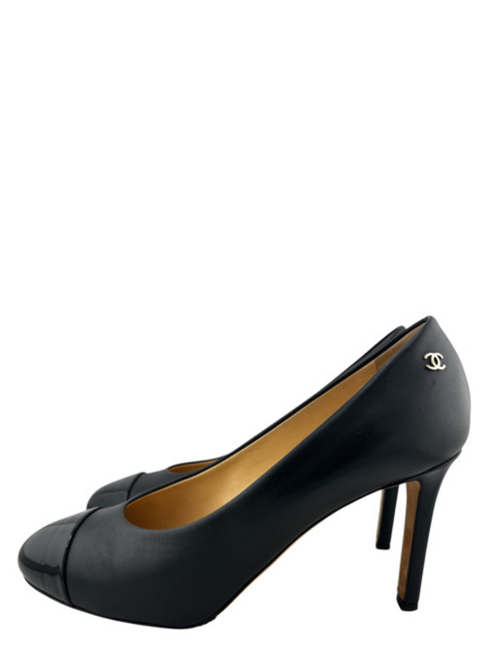 Chanel Classic Black Leather Pumps - Picture 3 of 5